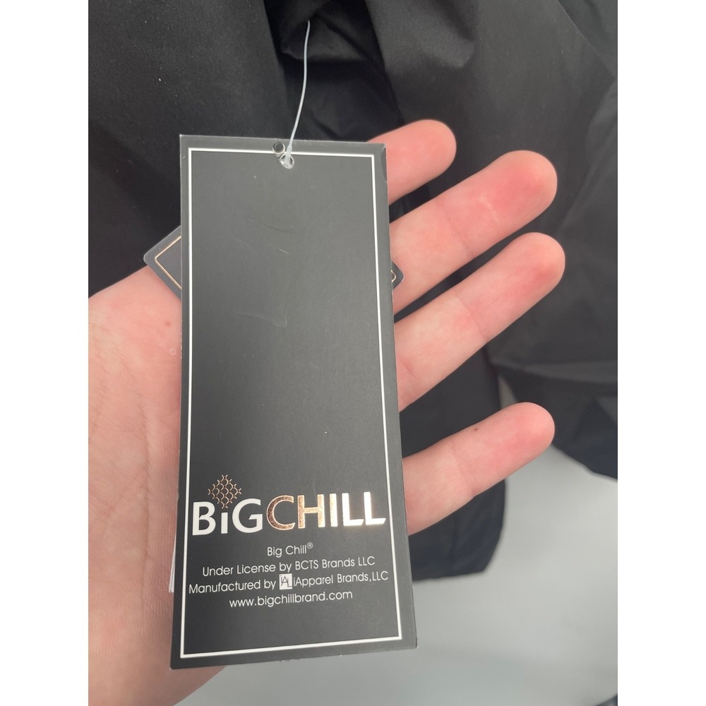 Big Chill Rain Jacket Womens 2X Plus Black Lightweight Waterproof Hooded NWT - Picture 12 of 16